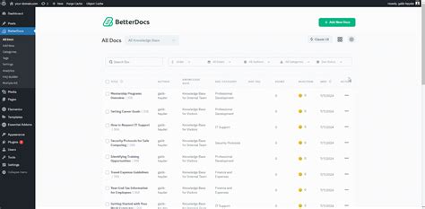 How To Manage Knowledge Base With BetterDocs Grid View