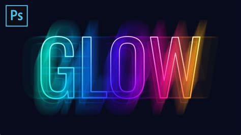 Neon Glowing Text Effect In Photoshop Youtube