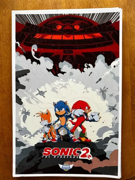 SONIC THE HEDGEHOG 2 Movie Limited Edition One Sheet Poster Cinema