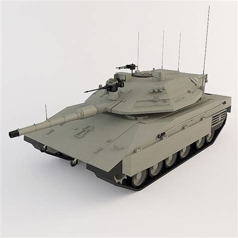 3d model of tank merkava