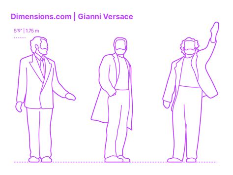 Donatella Versace Dimensions Drawings Dimensions