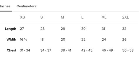 size guide penteract press