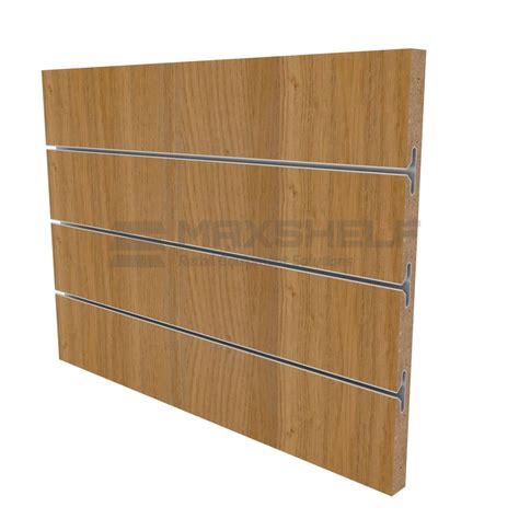 Slat Panel Oak Double Sided Uk Maxshelf Retail Equipment Solutions