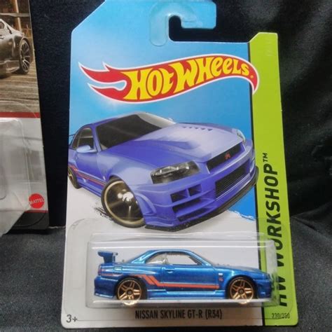 Jual Hotwheels Nissan Skyline Gtr R Biru Shopee Indonesia