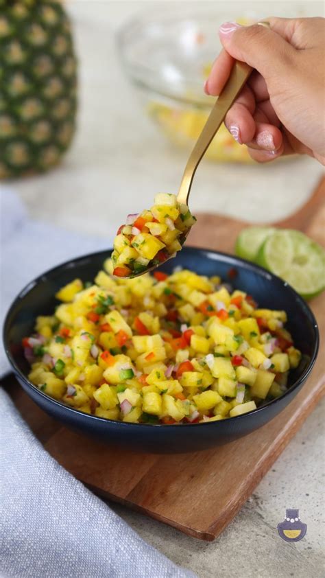 Fresh Pineapple Salsa Chef Zee Cooks