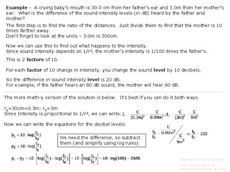 Physics 6 B Decibels And Doppler Effect Prepared