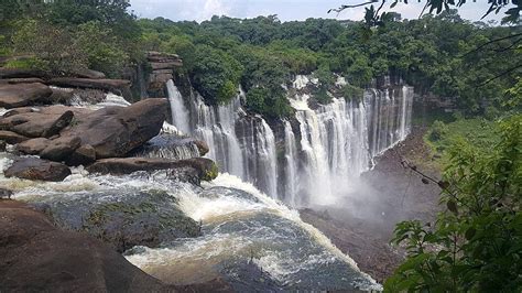 Kalandula Falls In Angola Waterfalls Angola Forest Photo Background And ...