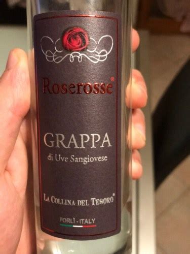 N V La Collina Del Tesoro Roserosse Grappa Di Uve Sangiovese Vivino