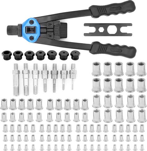 Yuhtech Crou De Rivet Set Pcs Tailles Pistolet Riveter M M