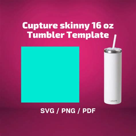 Cupture 16 Oz Tumbler Template SVG PNG PDF Sublimation Full - Etsy