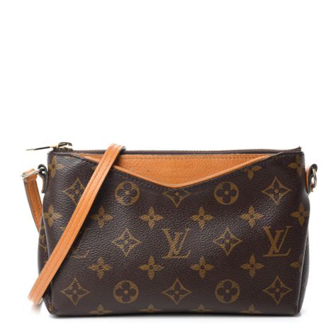 LOUIS VUITTON Monogram Pallas Uniformes Crossbody Safran 720900