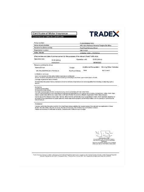 Tradex Food Insurance 03 Pdf