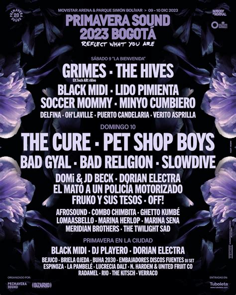 Primavera Sound Bogotá 2024 Colombia Cartel Entradas y Horarios