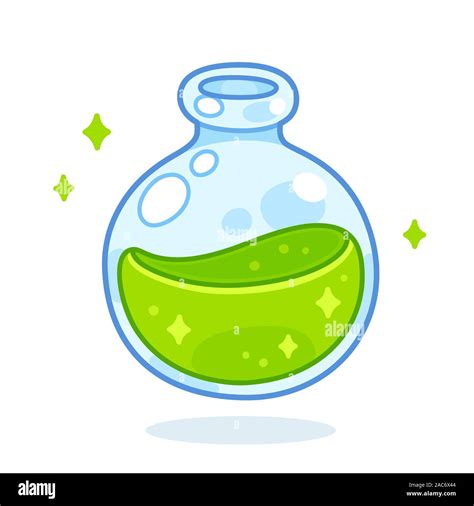 Cartoon Potion Bottle Drawing