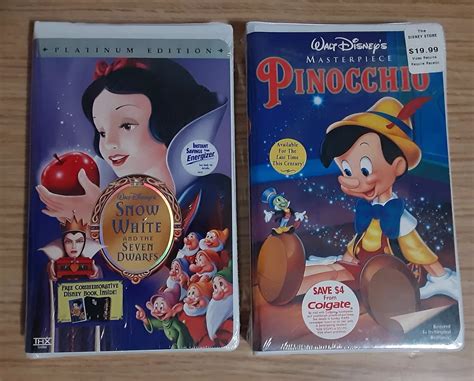 Disney VHS Movies Pocahontas Lion King Pinocchio Vhs Movie