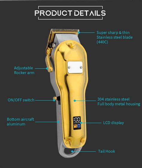 Pritech Professional Mental Baber Machine Hair Trimmer Recargable