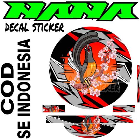 Stiker Tebok Murai Decal Sangkar Murai Stiker Murai Lazada Indonesia