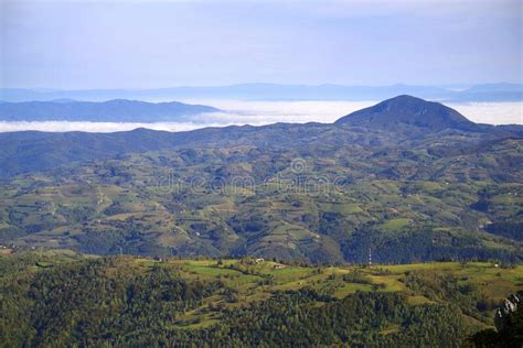 Alpine Landscape In Piatra Craiului Mountains Romania Stock Photo