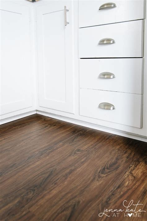 How To Install Vinyl Plank Flooring Around Kitchen Cabinets Things In