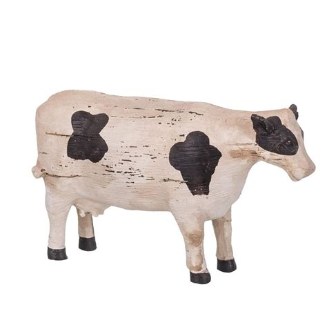 Resin Cow Figurine Statue Country Home Decor Dongsheng