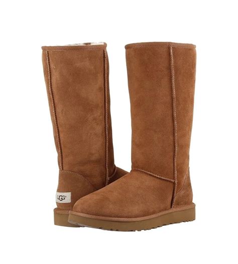 Womens Ugg Classic Tall Boot Chestnut Suede Size 11 Us 1016224 Ebay