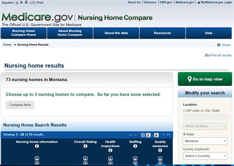 Medicare Gov Nursing Home Compare Health Inspection Results Federal