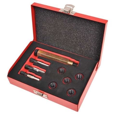 VidaXL Kit réparation filetage bougie de préchauffage 9 pcs M10x1 25mm