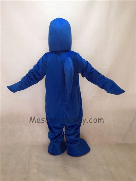 Cute Blue Dolphin Mascot Costume