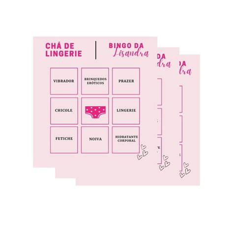 Chá De Lingerie Bingo Elo Produtos Especiais