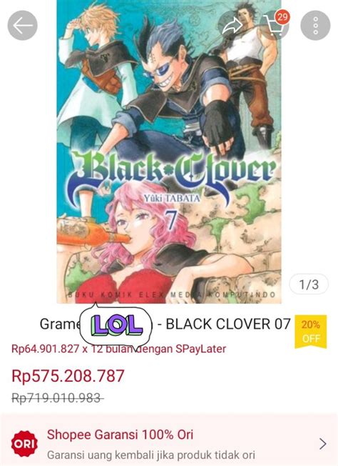 Japanfess Terang On Twitter Jpf Mengkaget Harga Manga Black Clover