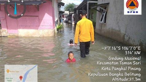 Air Laut Pasang Rumah Di Empat Kelurahan Di Kota Pangkalpinang