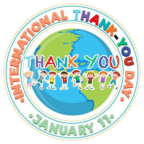Premium Vector International Thank You Day Icon