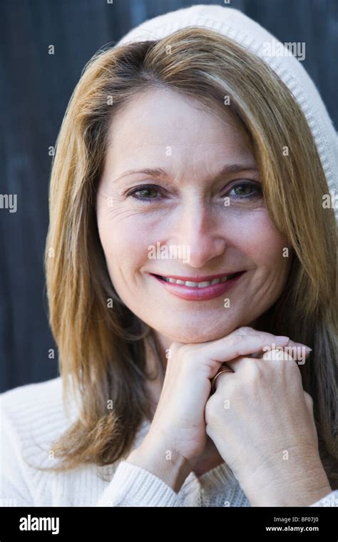 Portrait Of A Happy Woman Smiling Stock Photo Alamy