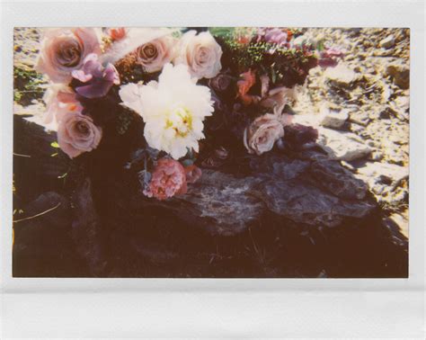 Desert Elopement On Polaroid Gaby J Photography