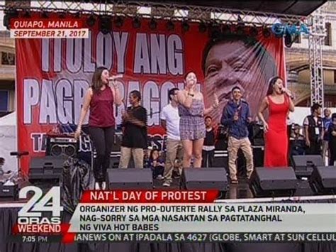 Organizer Ng Pro Duterte Rally Sa Plaza Miranda Nag Sorry Sa Mga