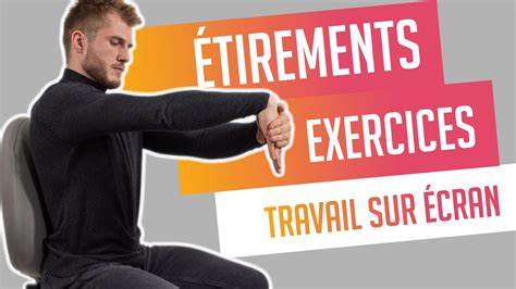 Exercices d étirements Travail Écran contre les TMS YouTube