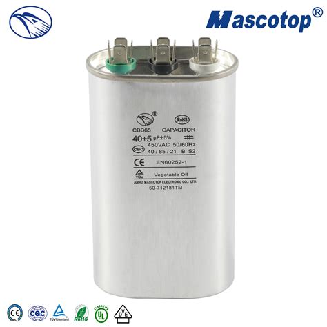 Mascotop Start Cbb R Capacitor With High Insulation Resistance