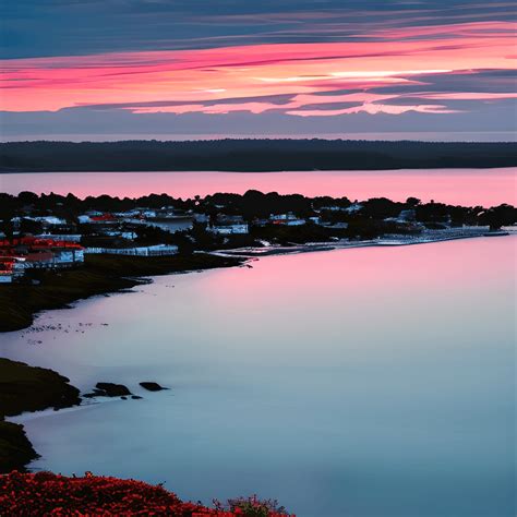 Looking out over the Bay at Sunrise · Creative Fabrica