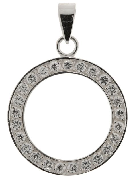 Pendentif Argent Oxyde De Zirconium Ref