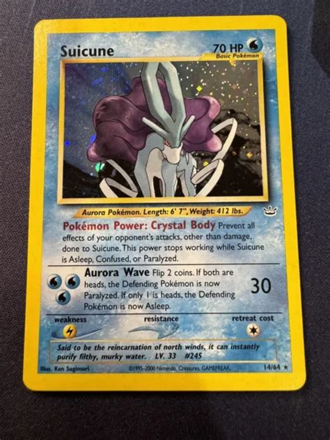 POKEMON TCG CARDS Suicune 14 64 Neo Revelation Holo Rare MP EUR 65 44