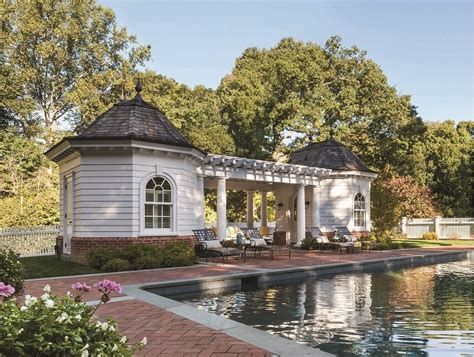 Colonial Revival Pool House Vanderhorn Architects