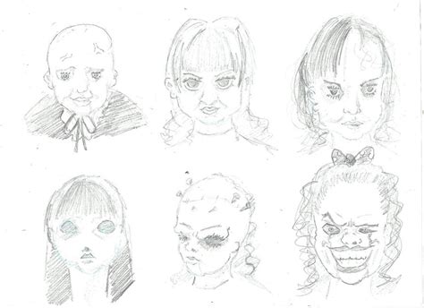 Creepy Doll Sketches By Steele301 On Deviantart