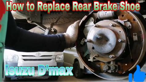 How To Replace Brake Shoe Rear Isuzu D Max Youtube