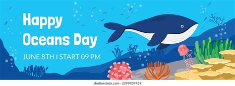 World Oceans Day World Ocean Day Stock Vector Royalty Free 2299907459