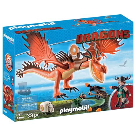 PLAYMOBIL 9459 Dragons Rustik Et Krochefer Pas Cher Auchan Fr