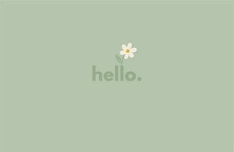 Daisy Pistachio Pastel Desktop Wallpaper Nel Sfondi Macbook