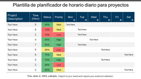 Las 10 Mejores Plantillas De Horarios Diarios Con Muestras Y Ejemplos