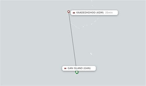 Direct (non-stop) flights from Gan Island to Kaadedhdhoo - schedules ...