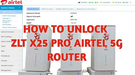 How To Unlock Zlt X Pro Airtel G Router Permanent Unlock Youtube