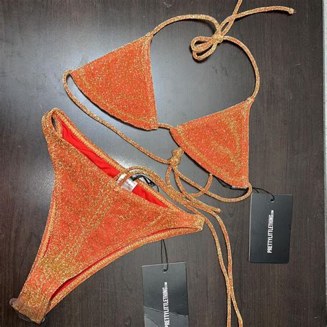 Women S Orange Bikinis And Tankini Sets Depop